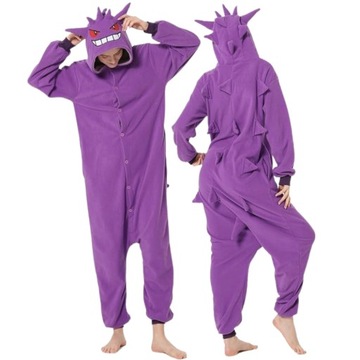 Piżama Onesie Kigurumi Przebranie Pokemon Gengar S: 145 - 155cm