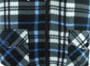 ТЕПЛАЯ ПЛОТНАЯ МУЖСКАЯ ФЛИСОВАЯ РУБАШКА В Клетку XXLP90