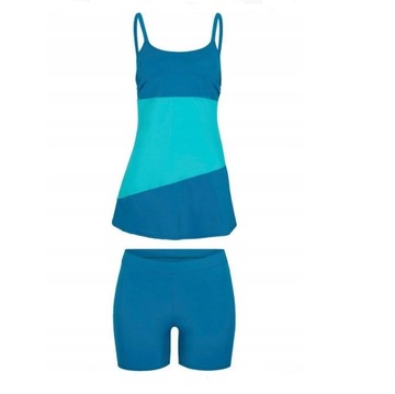 TANKINI KĄPIELOWE SUKIENKA STRÓJ TOP SPODENKI SZORTY_42 (K4)