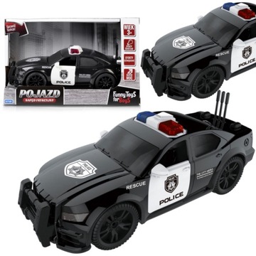 CZARNE AUTO POLICYJNE POLICJA RADIOWÓZ ŚW/DŹW NAPĘD