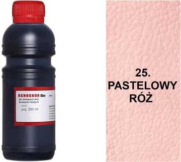 RÓŻOWY PASTELOWY 25 FARBA RENOSKÓR 200 ml WILBRA 0,2 LAKIER DO SKÓRY G12-91