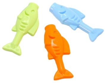 LEGO trzy ryby łosoś pstrąg karp zwierzęta jedzenie 64648