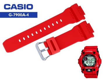 PASEK CASIO ZEGAREK G-7900 16MM CZERWONY ORYGINAŁ