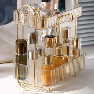 2-уровневый настольный органайзер, подставка, настольная косметика