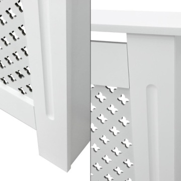 Крышка радиатора с узором в виде белых сот,