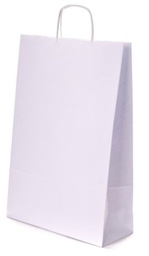 TORBA papierowa BIAŁA 24x10x36cm do sklepu 175szt