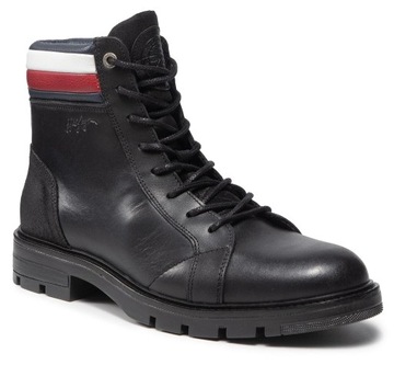 Buty TOMMY HILFIGER ELEVATED COLLAR skórzane 42