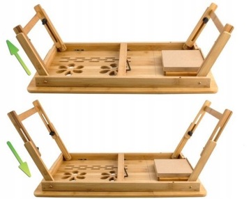 СТОЛИК ДЛЯ НОУТБУКА ДЛЯ КРОВАТИ ПОДСТАВКА ДЛЯ КОМПЬЮТЕРА ДЕРЕВЯННАЯ РЕГУЛИРУЕМАЯ ПОЛКА