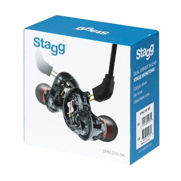 Мониторы-вкладыши Stagg SPM-235BK черные