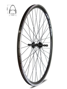 Koło rowerowe tył 28'', aluminiowe, obręcz stożkowa, XMX