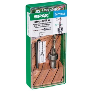 Wiertło dwustopniowe Step drill 4 SPAX TARAS początkowo 4,0 do 6,5mm