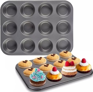 FORMA DO PIECZENIA BABECZEK MUFFINEK FOREMKI 12SZT