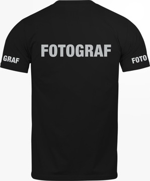 KOSZULKA BAWEŁNIANY T-SHIRT ODBLASKOWY FOTOGRAF