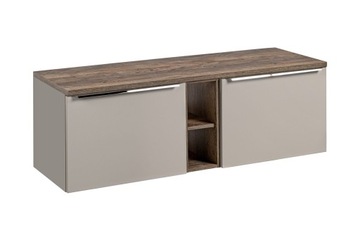 SZAFKA ŁAZIENKOWA Z BLATEM 140 CM SANTA FE TAUPE