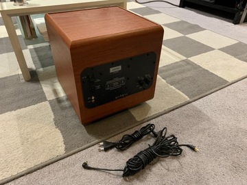 Отличный активный сабвуфер JAMO s40SUB 120W 21CM Вишня/Бук CHANCE
