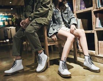 36 БОТИНКИ РАБОЧИЕ БОТИНКИ УНИСЕКС DR БОТИНКИ COMBAT GOTH КОЖАНЫЕ КРОССОВКИ ЦВЕТА