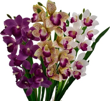 ORCHIDEA SZTUCZNY STORCZYK KWIATY DONICZKA LIŚCIE