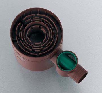 УЛОВИТЕЛЬ ДОЖДЕВОЙ ВОДЫ С КЛАПАНОМ И КОРИЧНЕВЫМ ФИЛЬТРОМ