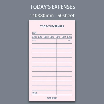 50 Sheets Memo Pad Week Plan Month Plan Student