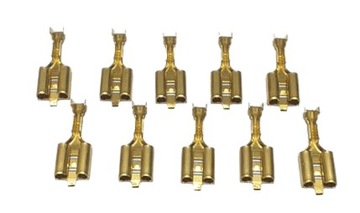 НАБОР НАКОНЕЧНИКОВ КАБЕЛЯ С ПЛОСКИМ РАЗЪЕМОМ, 10 ШТ., сечением 0,25-0,5 мм2