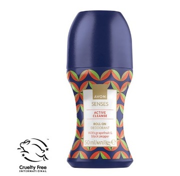 Avon Senses Active Cleanse 50 ml dezodorant w kulce