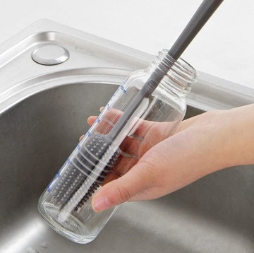 СИЛИКОНОВАЯ ЩЕТКА ДЛЯ МЫТЬЯ СТЕКЛОВ, БУТЫЛОК, БАНОК, КОНТЕЙНЕРОВ.