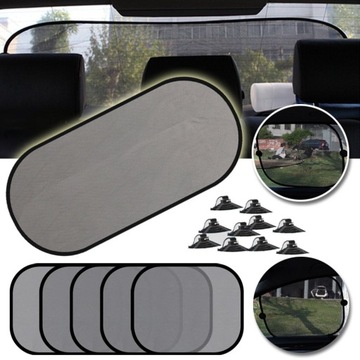 СОЛНЦЕЗАНИЧНЫЕ ШТОРЫ НА ОКНА, ЧЕРНЫЕ ШТОРЫ, РОЛЛОННЫЕ ШТОРЫ, ПРИСОСКА 5 ШТ.