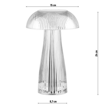 КРИСТАЛЛ СВЕТОДИОДНАЯ НАСТОЛЬНАЯ ЛАМПА ГРИБОВЫЙ СЕНСОР RGB ПУЛЬТ ДУ USB