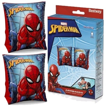 RĘKAWKI DO PŁYWANIA SPIDERMAN DLA DZIECI SPIDERMAN BESTWAY 98001 3-6 LAT