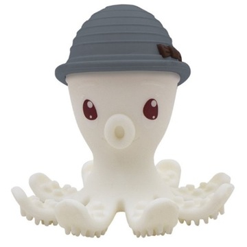 Silikonowy gryzak zabawka MOMBELLA OŚMIORNICA Grey