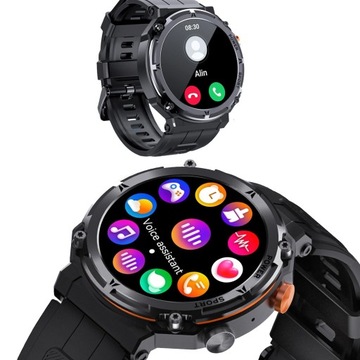 BLUETOOTH SMARTWATCH MĘSKI ZEGAREK POWIADOMIENIA MENU POLSKIE SPORT