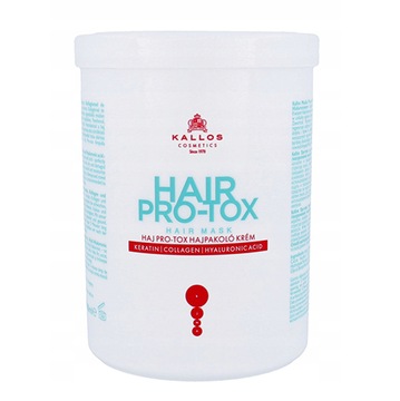 KALLOS HAIR PRO-TOX MASKA DO WŁOSÓW Z KWASEM HIALURONOWYM KERATYNĄ 1000ML