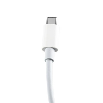 SZYBKI KABEL DWUSTRONNY USB-C - USB-C 1m 80W PRZESYŁ DANYCH PD QC 3.0 BIAŁY