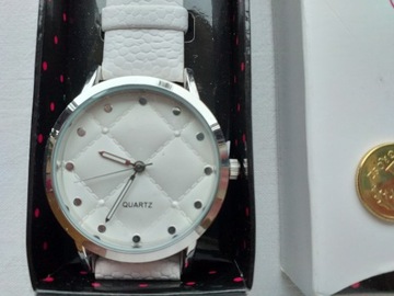 Avon Zegarek damski BENNITA WHITE WATCH nowy #14