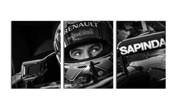 3x OBRAZ NA ŚCIANĘ TRYPTYK VERSTAPPEN F1 50x70