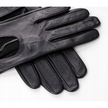 Pełne skórzane rękawiczki dla kierowcy