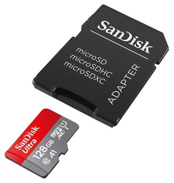 КАРТА ПАМЯТИ SanDisk ULTRA MICROSD SDXC A1 128 ГБ 140 МБ/С + АДАПТЕР