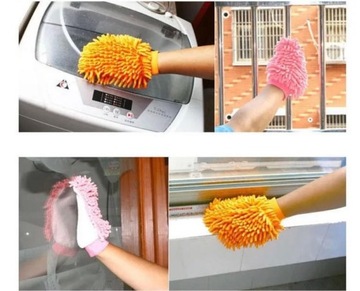 RĘKAWICA Z MIKROFIBRY DO MYCIA OKIEN ZESTAW ŁAPEK