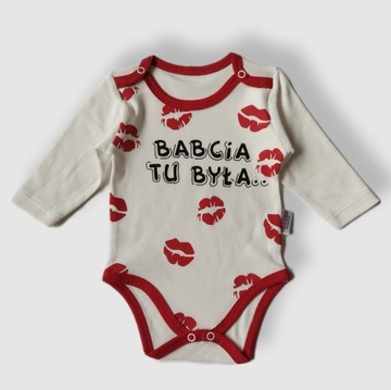 Body długi rękaw Babcia tu była rozmiar 80