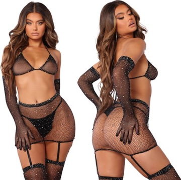 Sexy bielizna komplet kostium seksowne body i pończochy seksowny strój
