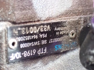 CITROEN C3 I 02-10 1.4 HDI 70KM ČERPADLO VSTŘIKOVAČE 9641852080