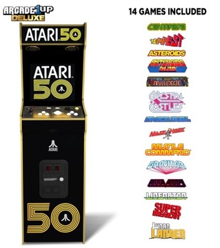 Машина Ретро Аркадная Консоль Большая Подставка ATARI Deluxe 64 GAMES Arcade1Up