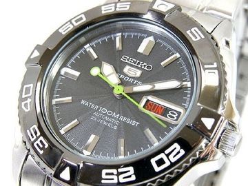 MĘSKI ZEGAREK AUTOMATYCZNY SEIKO 5 SPORT SNZB23J1 WR100 HARDLEX - ZESTAW