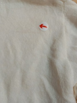 Bershka Biały sweter oversize z kołnierzykiem polo S