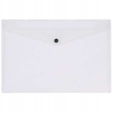 TECZKA KOPERTOWA A4 , PP TRANSPARENTNA BIAŁA