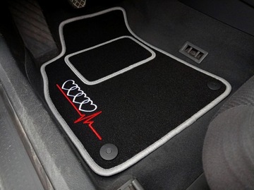 ВЕЛУРОВЫЕ КОВРИКИ ДЛЯ AUDI ВСЕХ МОДЕЛЕЙ + ВЫШИВКА