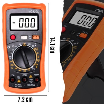 МУЛЬТИМЕТР ЦИФРОВОЙ ЭЛЕКТРИЧЕСКИЙ ИЗМЕРИТЕЛЬ ТОКА ПРОФЕССИОНАЛЬНЫЙ LCD ТЕСТЕР