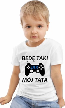 T-shirt Koszulka Będę taki jak mój tata mix kolor