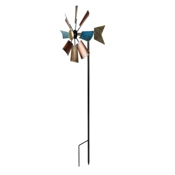 Windmill outdoor Wind Sculpture Metal Retro
