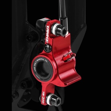 Zestaw hamulców hydraulicznych Hamulce tarczowe czerwony L przód P tył